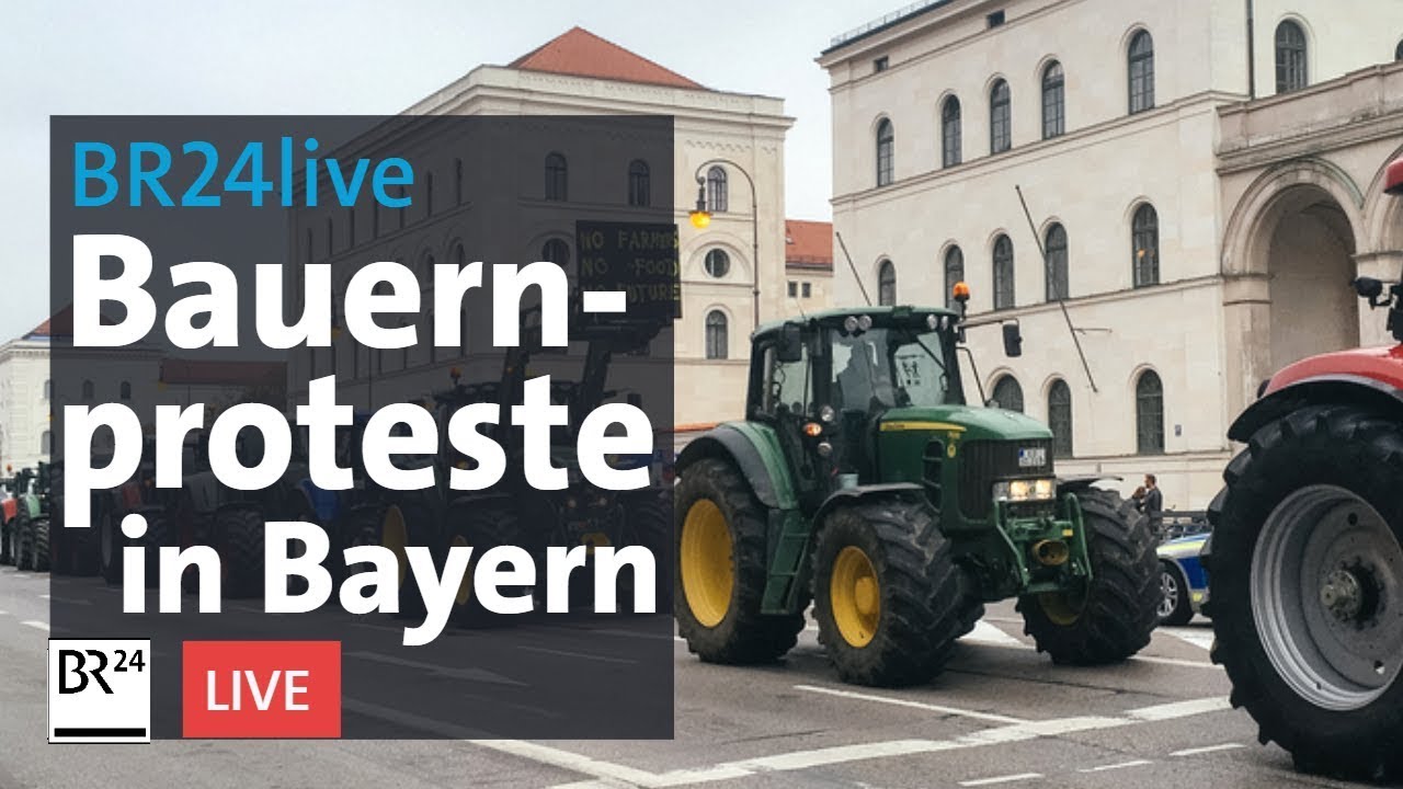 Bauernproteste: Auftakt der Aktionswoche mit zentraler Veranstaltung in München | BR24live