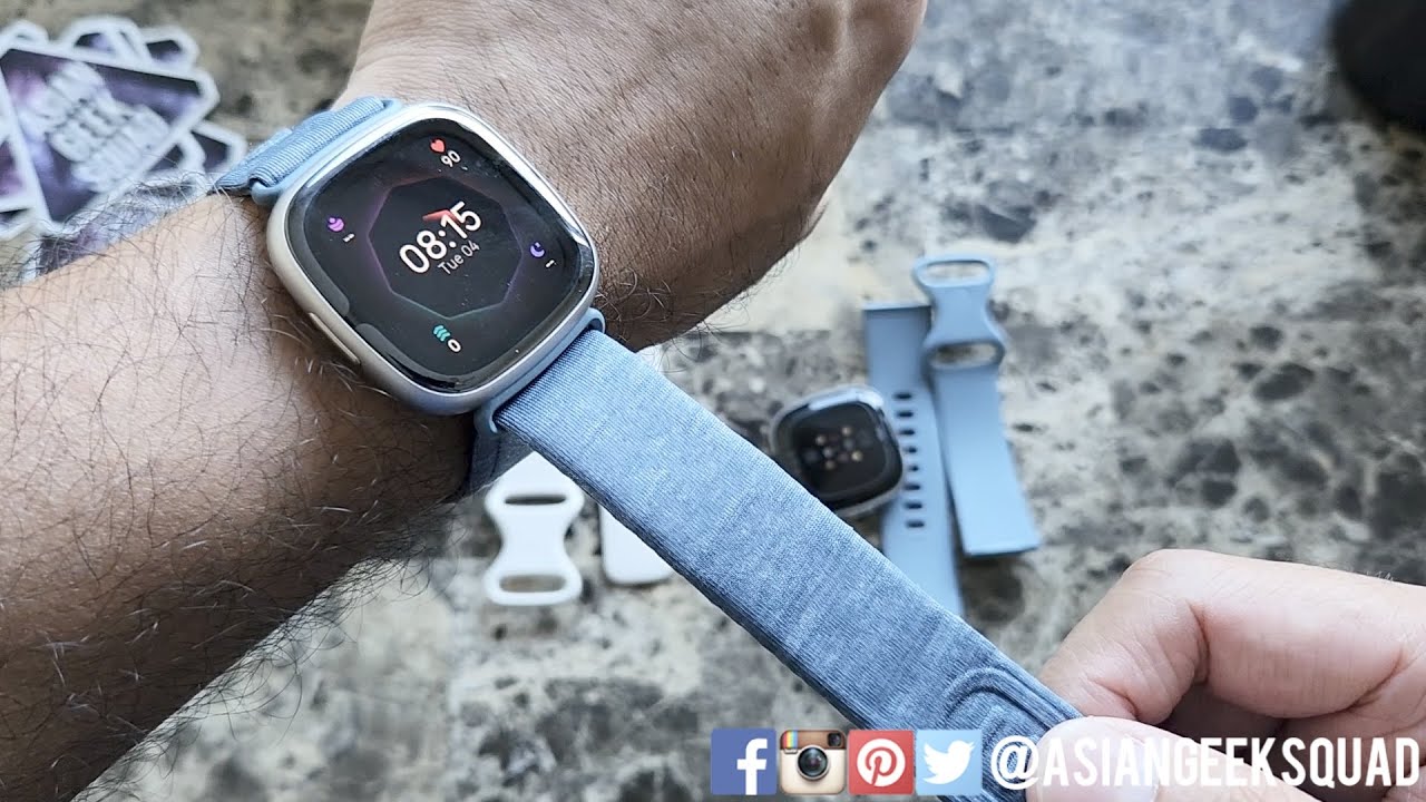 Как поменять ремешки на Fitbit Sense 2 и Fitbit Versa 4
