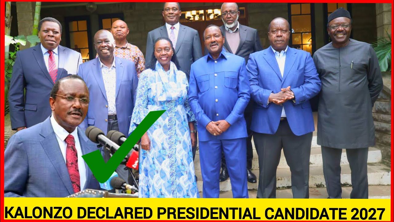 News just in! United opposition led by Gachagua now declares KALONZO as presidential candidate 2027 