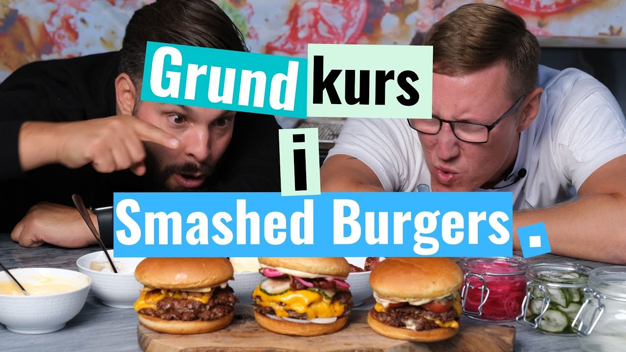 Smashed Burger! Steg-För-Steg Matlagningskurs Helt GRATIS!