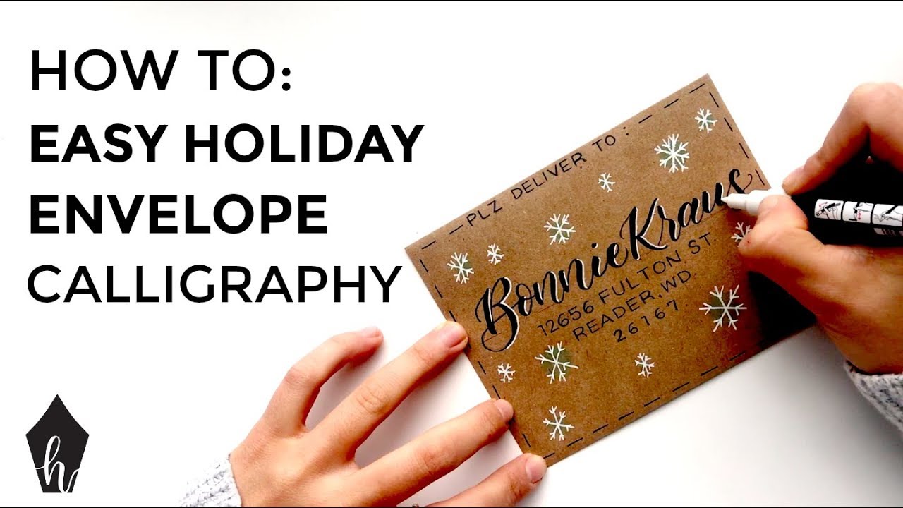 Holiday Envelope Calligraphy