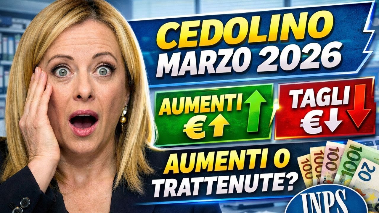 Cedolino pensione marzo 2026: aumenti, nuova IRPEF e trattenute. Il calcolo netto”