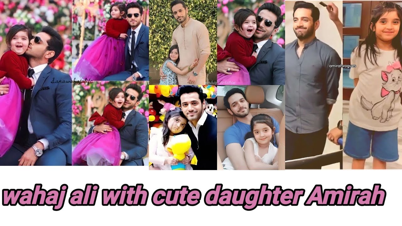 wahaj ali with cute daughter Amirah || Amirah wahaj || wahaj ali' daughter