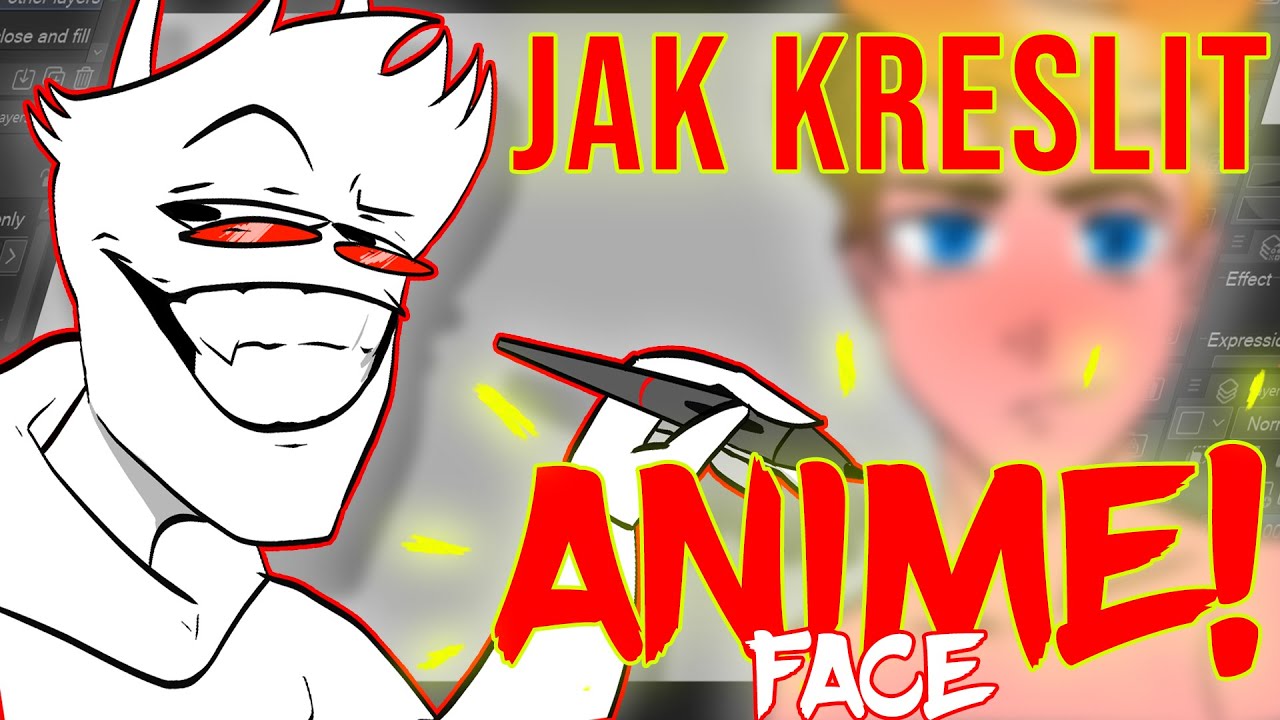 Jednoduch&yacute; Způsob Jak Nakreslit ANIME Tv&aacute;ř - Tutorial | JADY