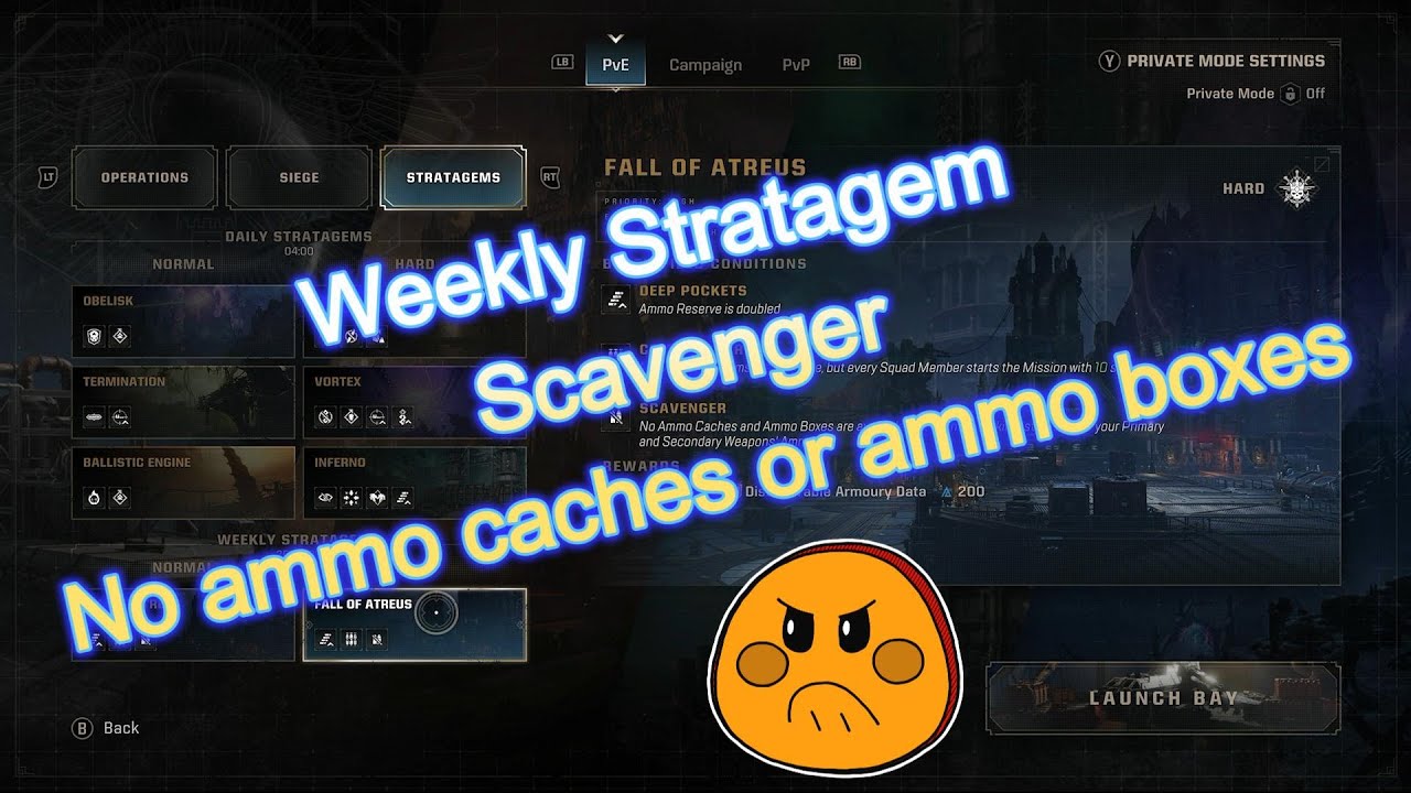 Warhammer 40,000: Space Marine 2 - Stratagem | Hard | Scavenger | Fall of Atreus. Ft Big NOOb X