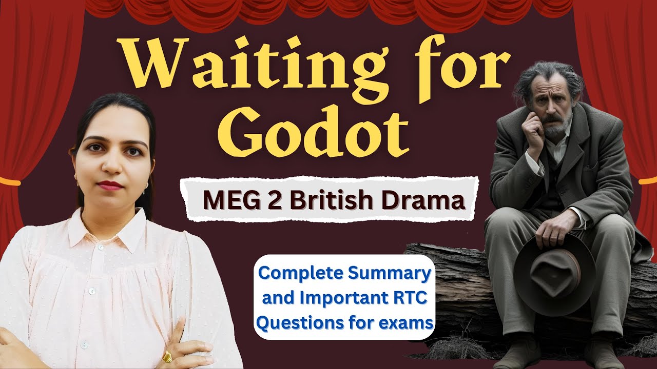 Waiting for Godot Summary & Important Questions and RTC Passages | MEG2 British Drama | Ignou exams