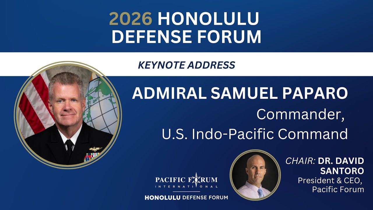 ADM Samuel Paparo: The Future of Deterrence in the Indo-Pacific | HDF 2026