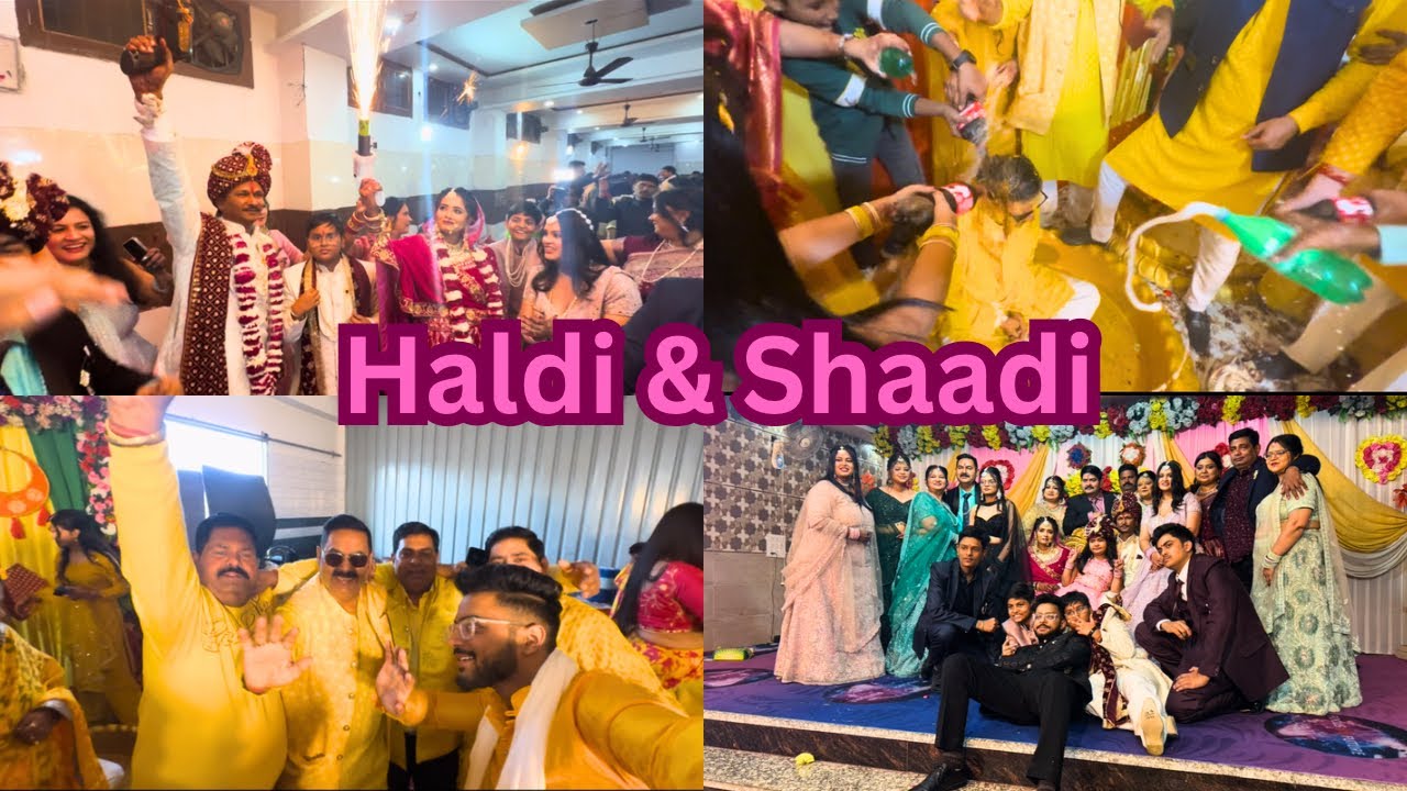 Haldi & Shaadi Vlog..😍|| Finally Mama Ki Shaadi Done..🎉||