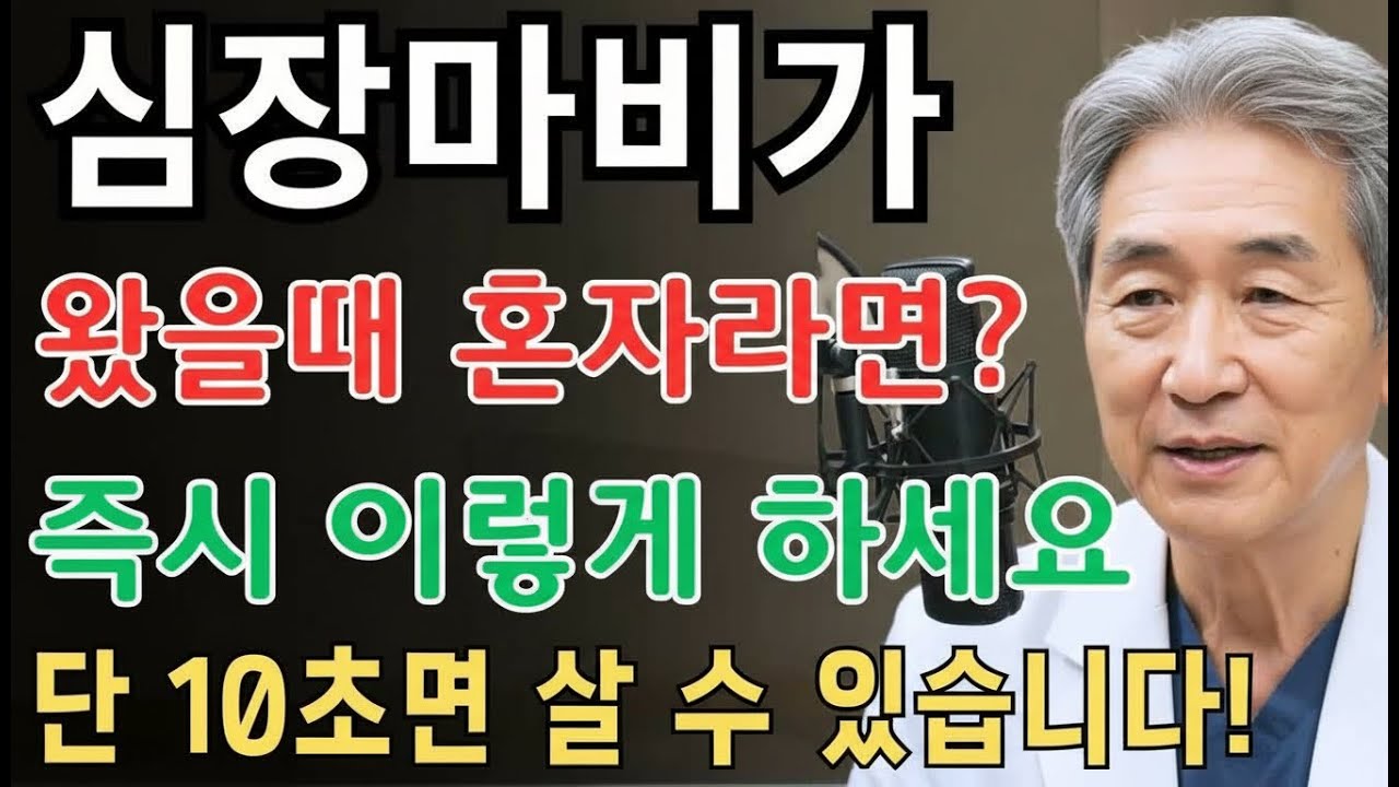 홀로 심장마비 발생 시 10초 내 꼭 조치해야 할 사항! 혼자서도 생존하는 법! 심장마비 대처 지침 ｜ 노후지혜