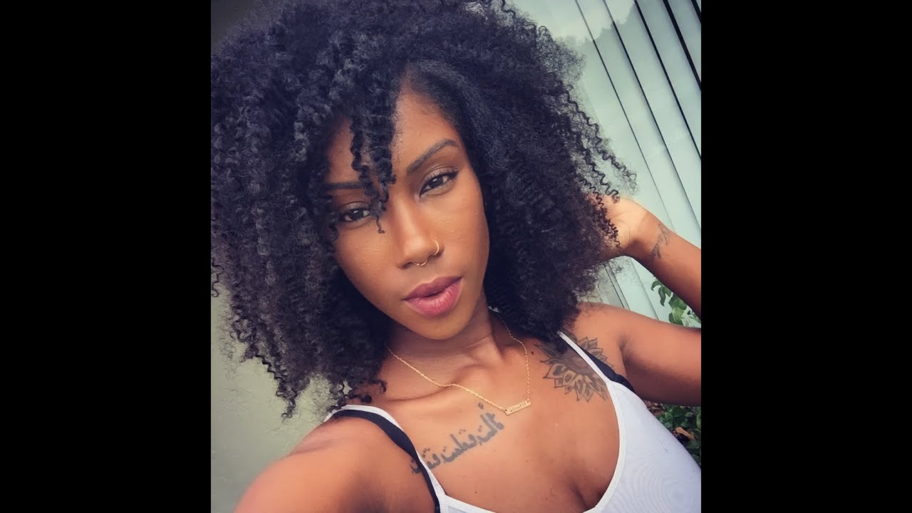 NEW PROTECTIVE STYLE:: Natural hair clip in's ft Her Given Hair💇🏾