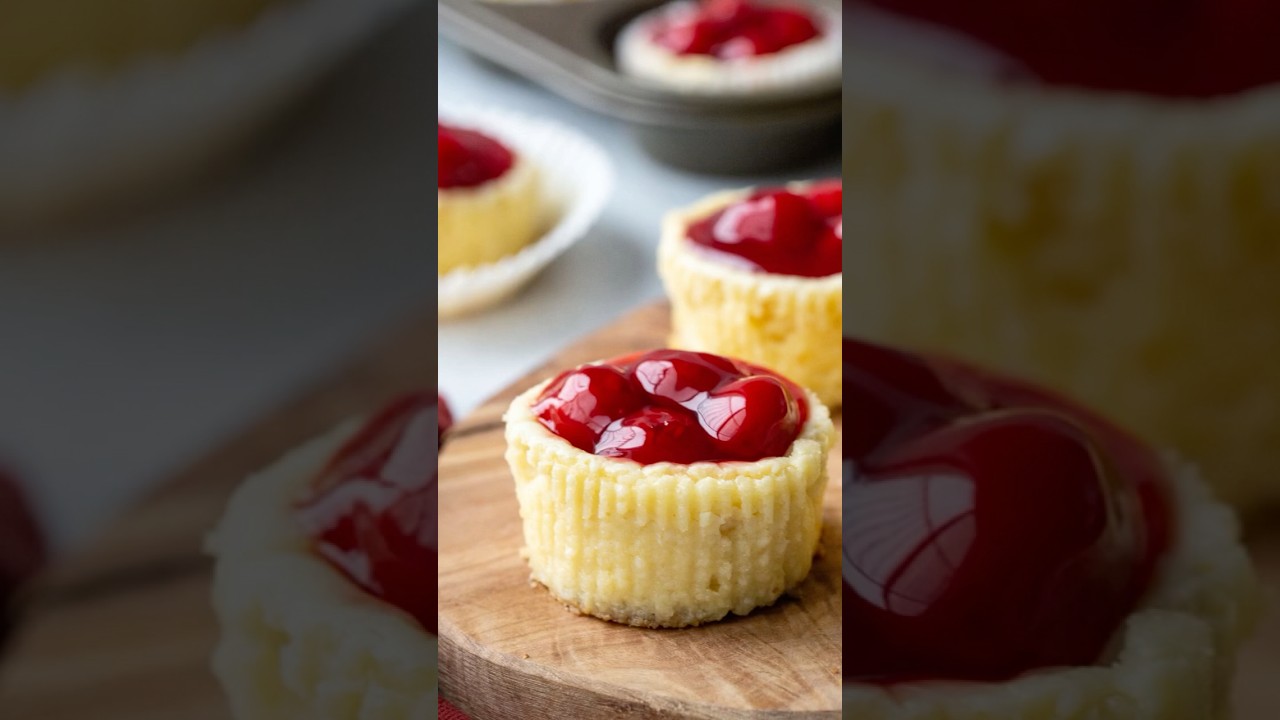Mini Cherry Cheesecakes