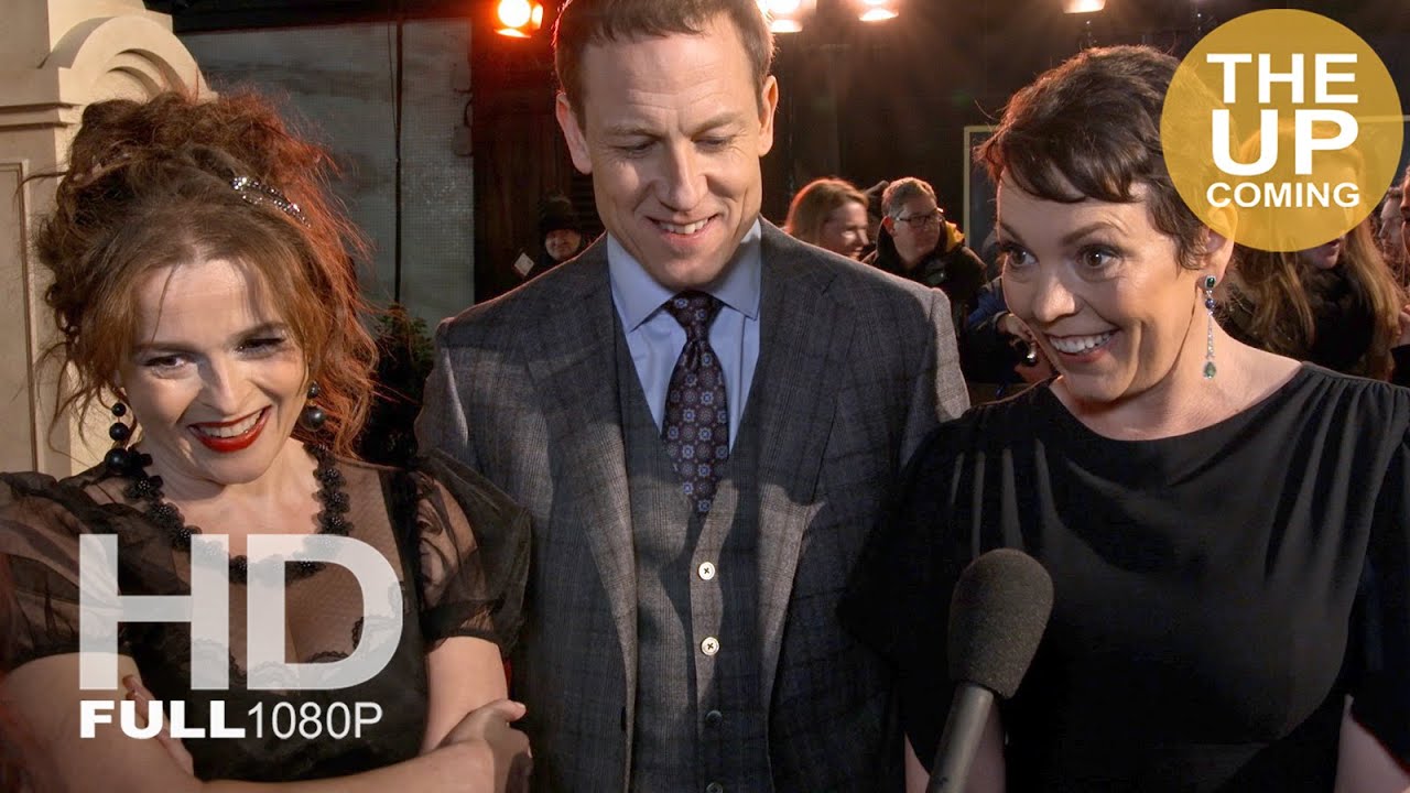 Olivia Colman, Helena Bonham Carter and Tobias Menzies on The Crown season 3 interview at premiere