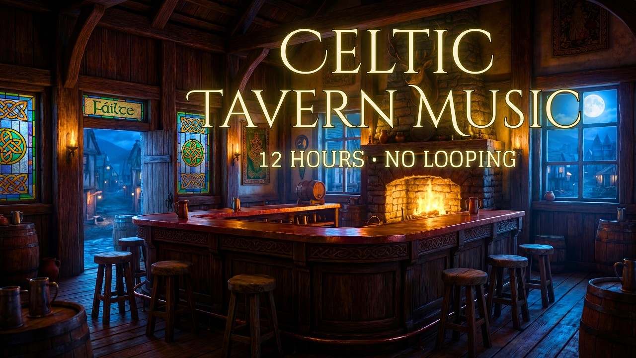 Cozy Tavern Sessions | 12 Hours of Irish & Celtic Music for St Patrick's Day, D&D and Focused Work