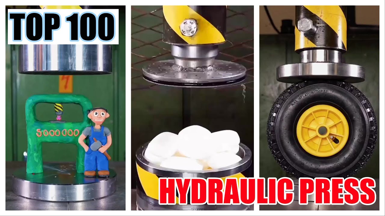 Top 100 Most Satisfying Hydraulic Press Crushes | Ultimate Crushing Moments Compilation #asmr