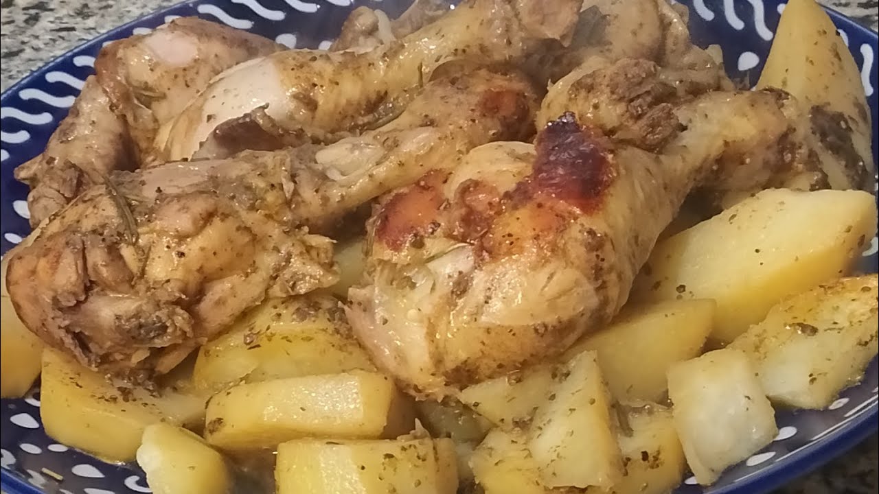 دبابيس الفرح في الكيس الحراري مع  بطاطس وصوص يجنن🥔🥔🍗🍗😋