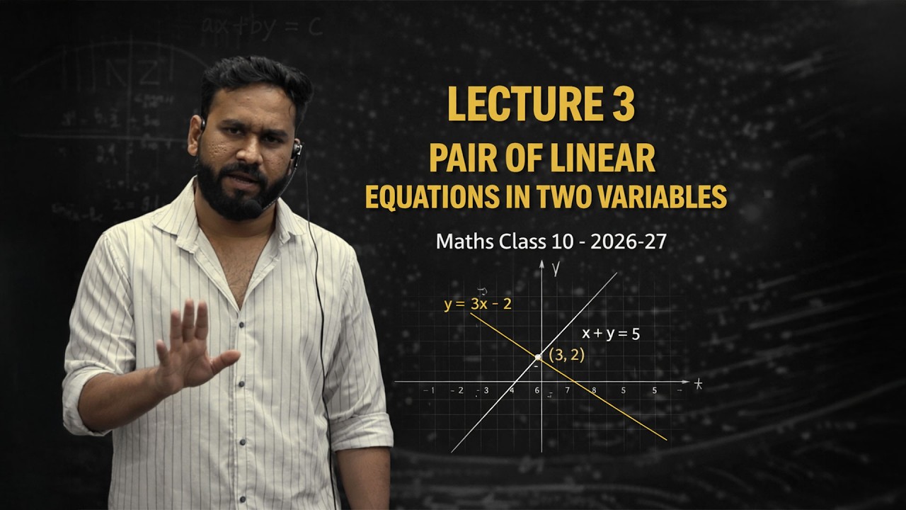 Lecture 3 - Elimination Method | Linear Equations In Two variables | Class 10 Maths