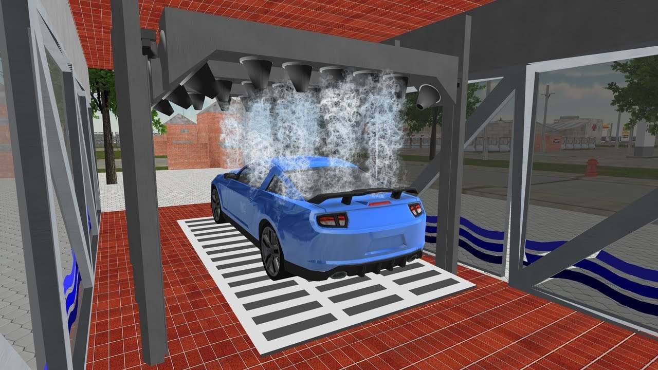 Новая автомойка 3D