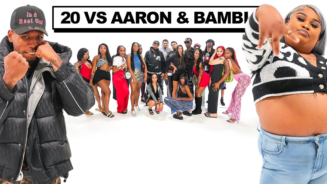 20 PEOPLE VS 2 COMEDIANS : AARON THE PLUMBER & BAMBI [sign-in to watch]