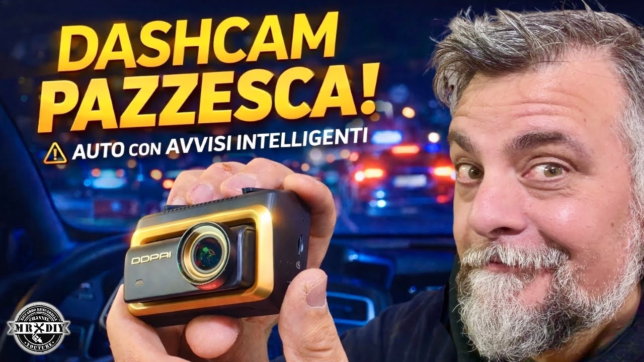 Dashcam anti ladri e vandali con intelligenza artificiale anche di notte 4K. DDPAI Z90 master AI 4G