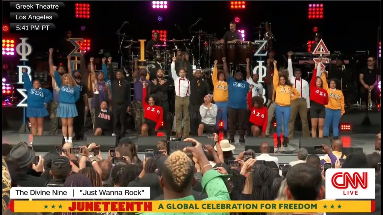 Divine 9 segment of CNN Juneteenth Celebration