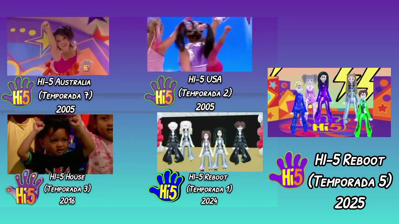 HI-5 Reboot - Héroe De Acción/Action Hero (Comparación 2005/2016/2024/2025