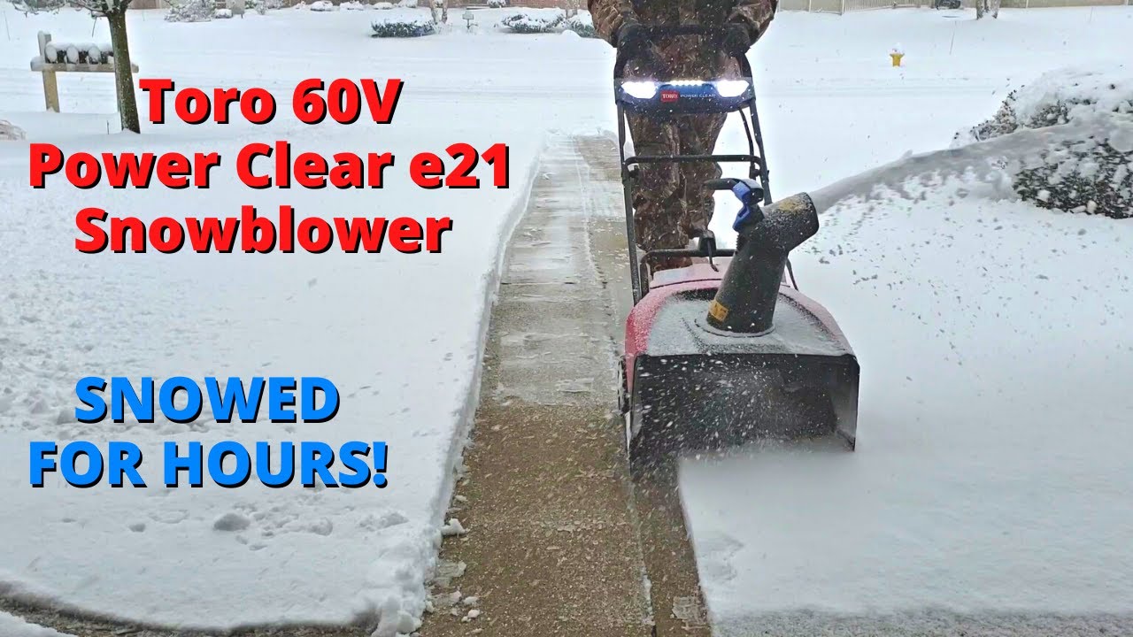 Toro 60V Power Clear e21 Snowblower - It Snowed for Hours!