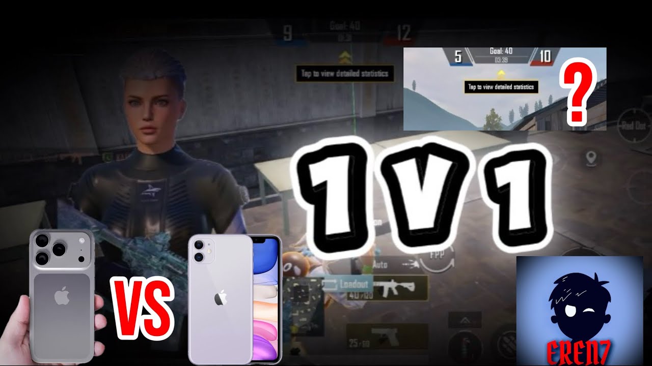 IPHONE 11 vs IPHONE 17 PRO MAX | 1 v 1 TDM | INTENSE MATCH | EREN7 | PUBG MOBILE