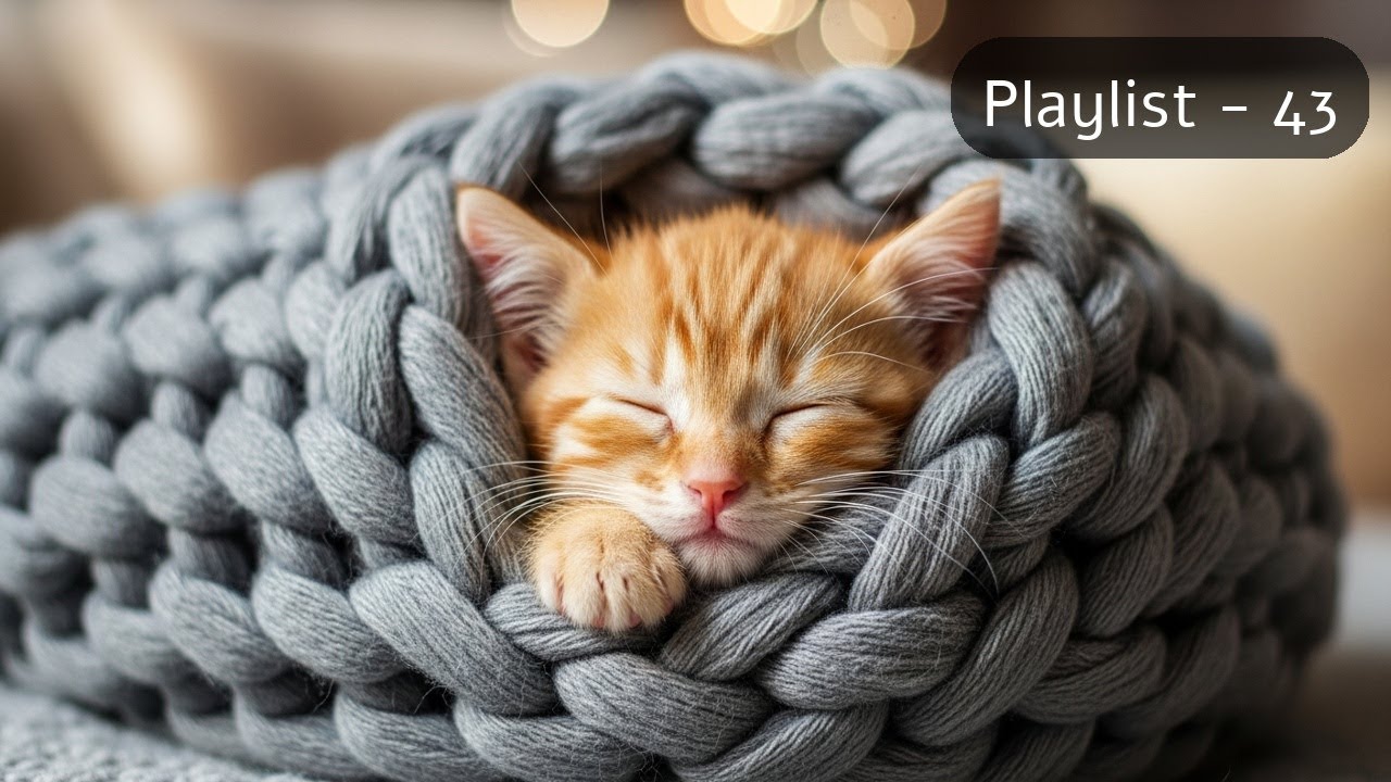 [Track - 43] Relaxing Piano Music for Deep Sleep with Cat