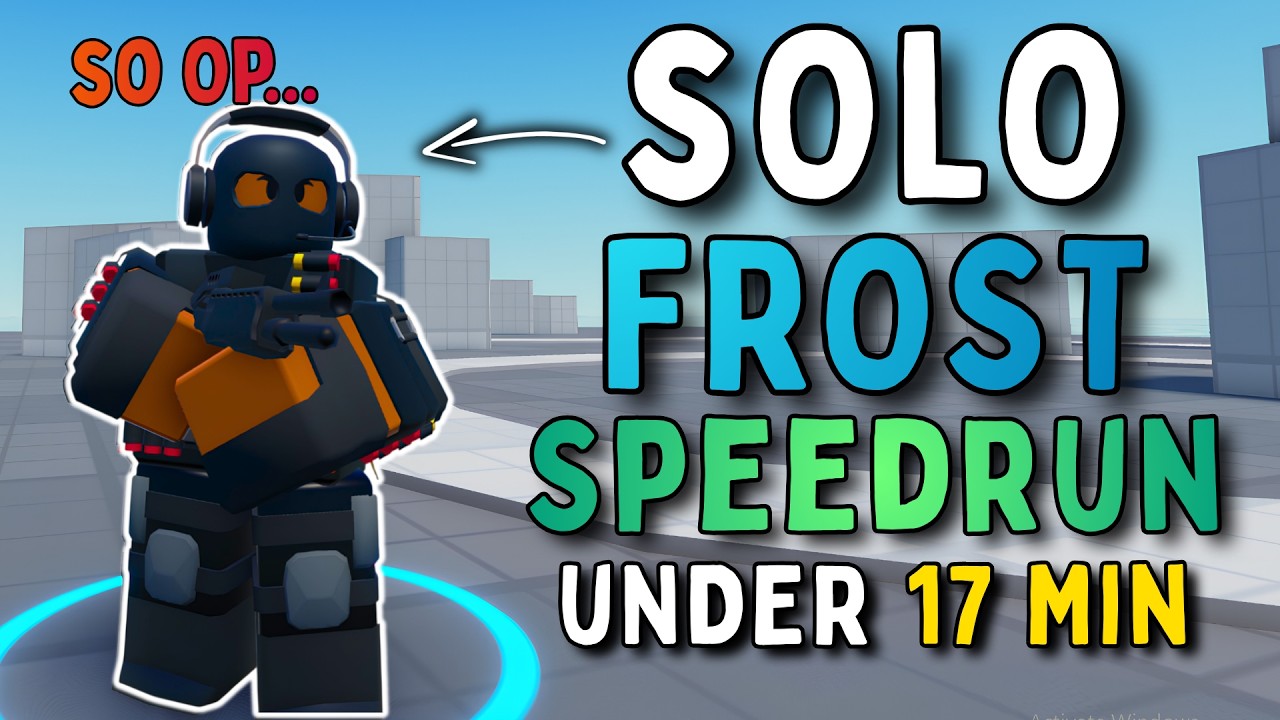 SOLO FROST SPEEDRUN USING OP SHOTGUNNER | Tds