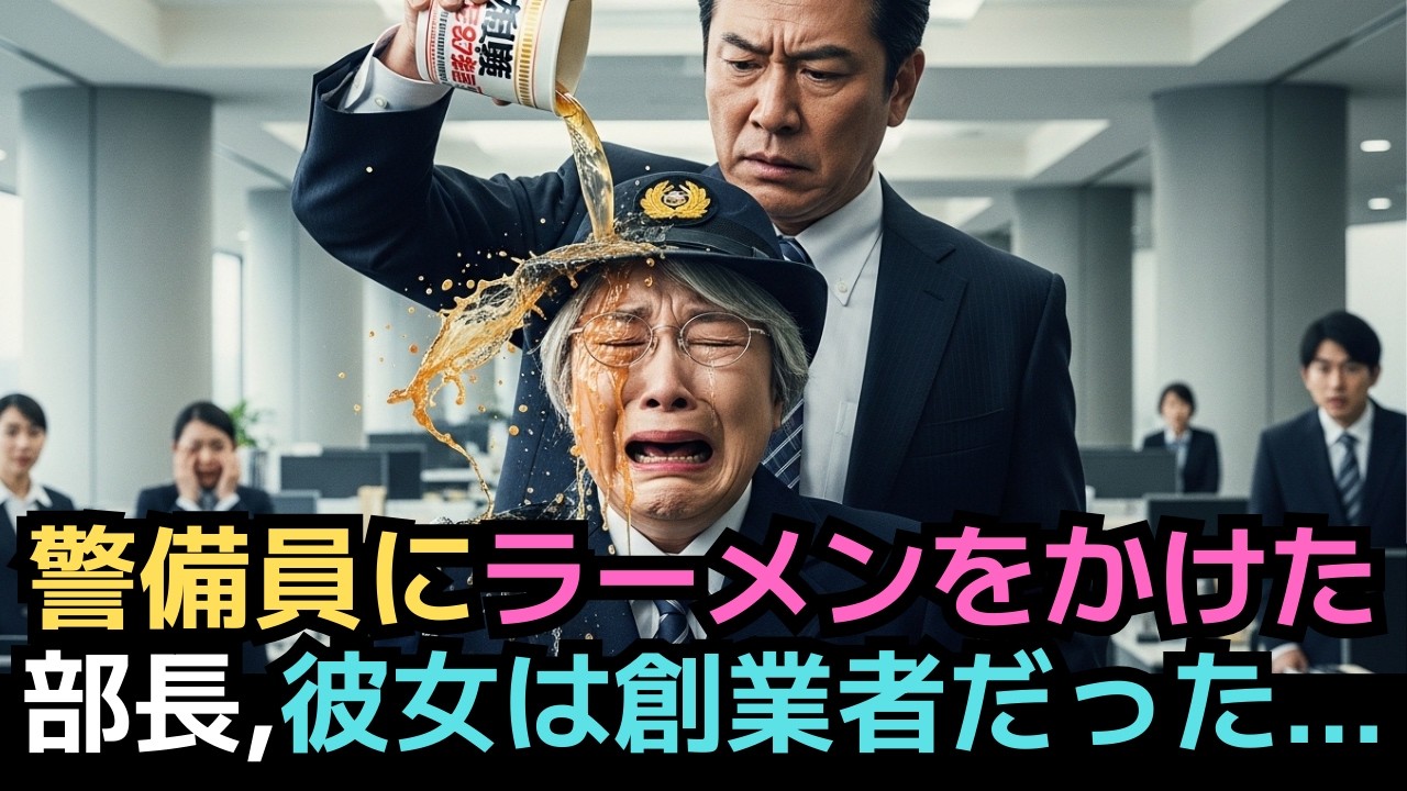 警備員にラーメンをかけた部長。その後、会社が凍りついた理由。
