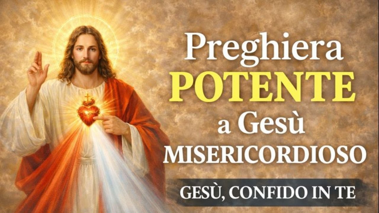 Preghiera Potente a Gesù misericordioso - Gesù confido in te #perte #vitaspirituale #love