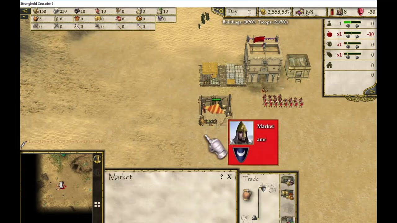 تهكير الفلوس والموارد في لعبة صلاح الدين 2   Stronghold Crusade 2 hack money