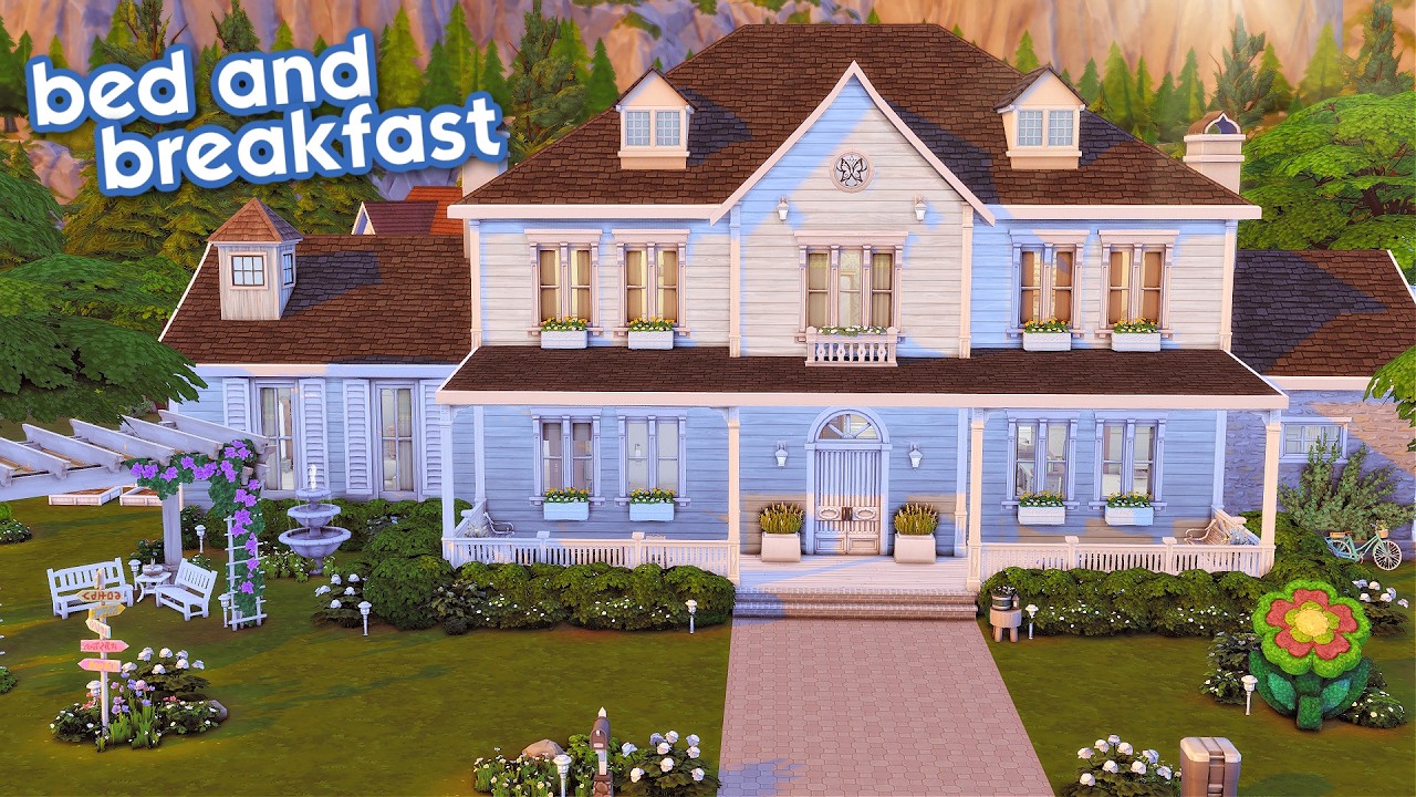 Я ПОСТРОИЛ СЕМЕЙНЫЙ ГОСТИНИЦУ 🛎️🌻 | Sims 4 Adventure Awaits ждет