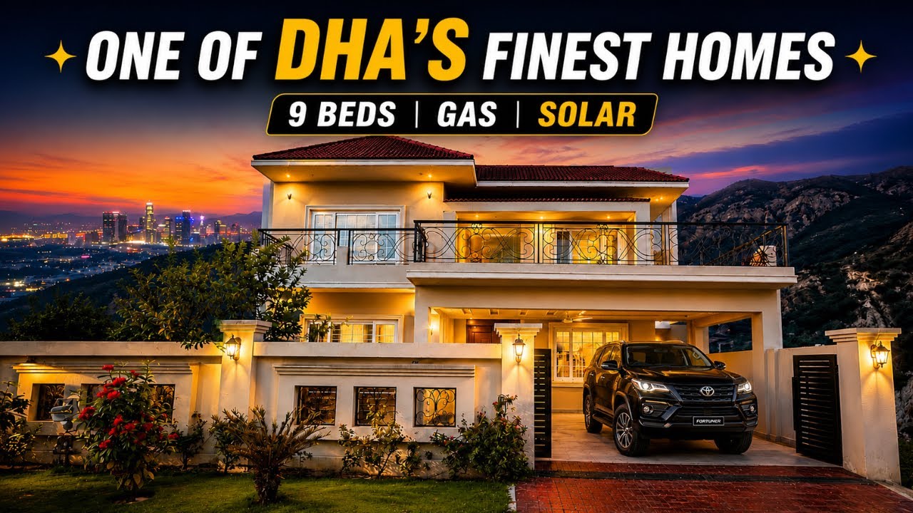 Front Open | 9 Bed Luxury House | Solar + Gas Installed | 1 Kanal DHA Phase 2 Islamabad 