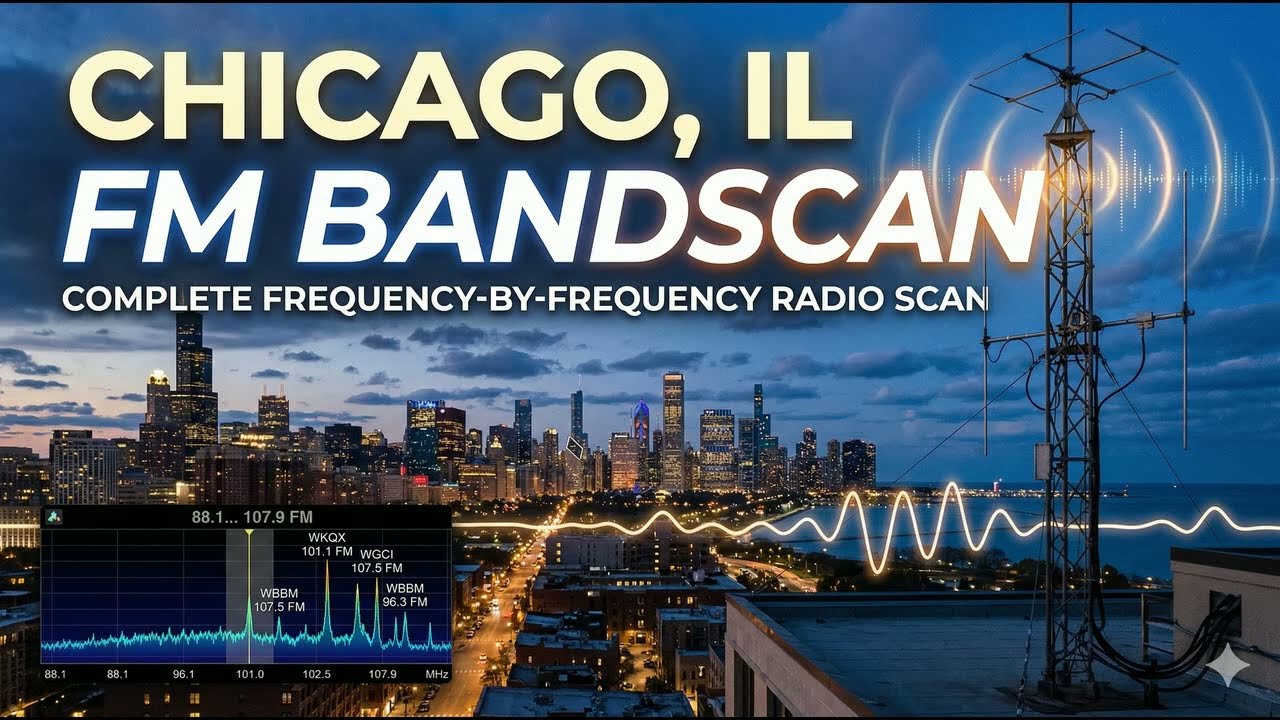 Chicago, IL FM Bandscan broadcast radio