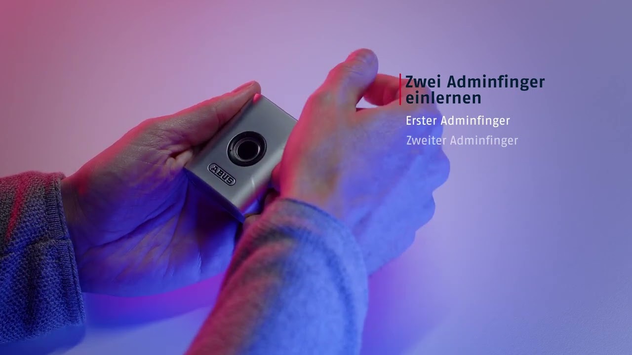[TIPP] Admin Finger einlernen | ABUS Touch&trade; 57 Vorhangschloss