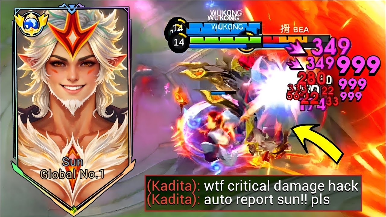 WHEN GLOBAL SUN ABUSE THIS NEW DAMAGE EMBLEM AND BUILD IN SOLO RANKED GAME!!(please try) | MLBB