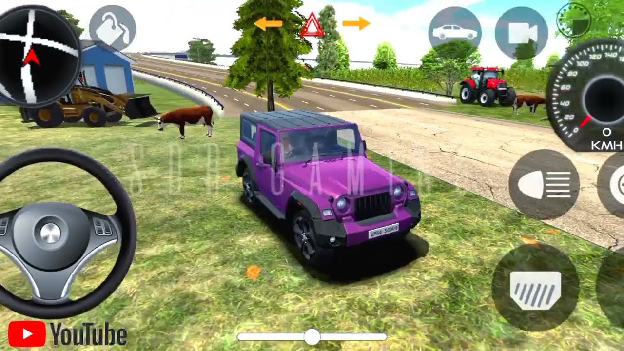 Dollar song Modified Mahindra Thar 👿 || Indian Car Simulator 3D ✨ || Car Wala Game