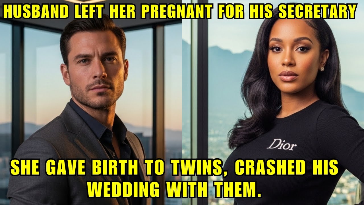 Husband left her pregnant for his secretary—she gave birth to twins, crashed his wedding with them.