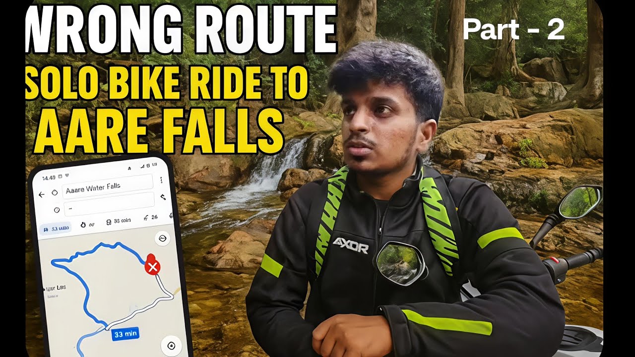 😡“Wrong Route ah Poyachu! 😱Solo Bike Ride to Aare Falls | Village Off-Road Ride | TJ Traveller Tamil