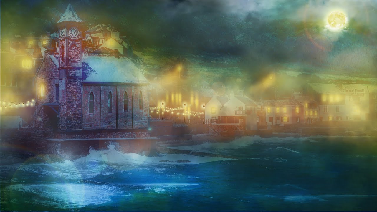 Foggy Harbor | Calming Sounds of Ocean Waves and Buoy | Ambience for Deep Sleep and Relaxation