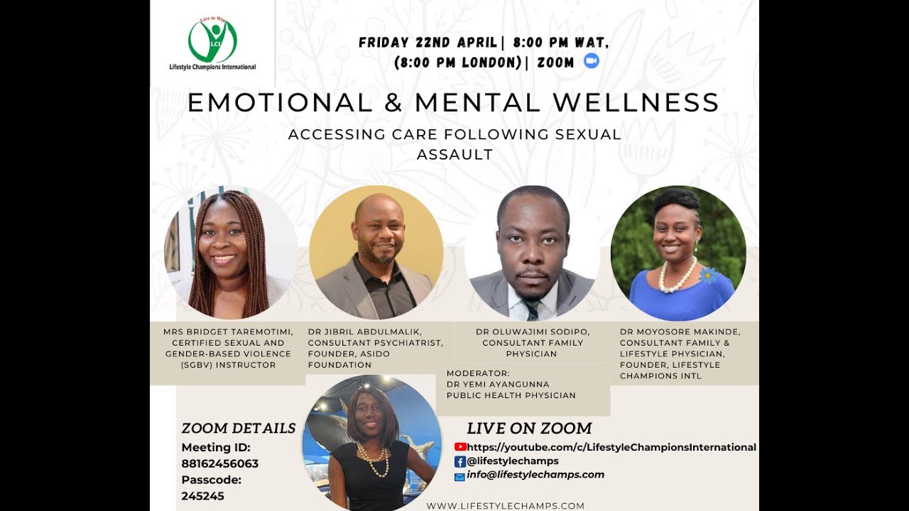 Accessing Care following Sexual Assault: An LCI Panel Discussion on Emotional & Mental Wellness