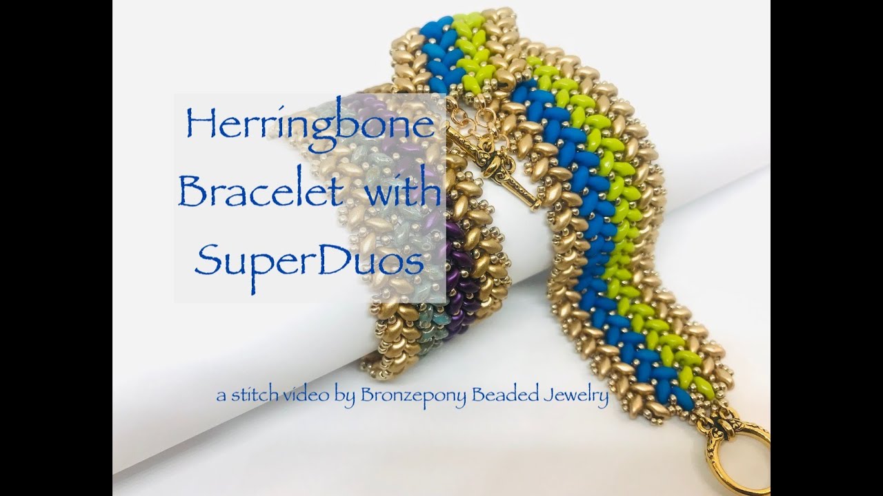 Herringbone Stitch with SuperDuos