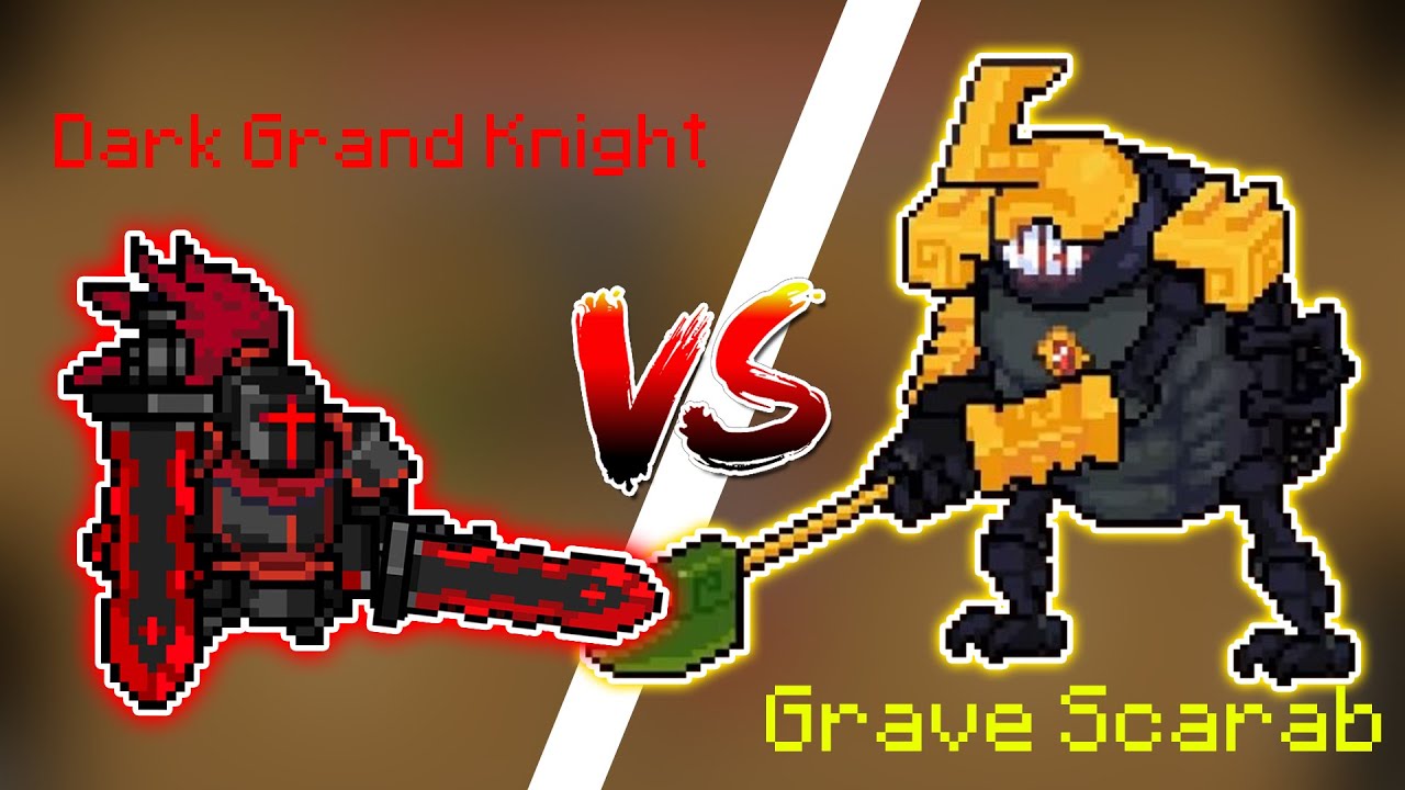 Dark Grand Knight vs Grave Guard Scarab Archon - Soul Knight Boss vs Boss
