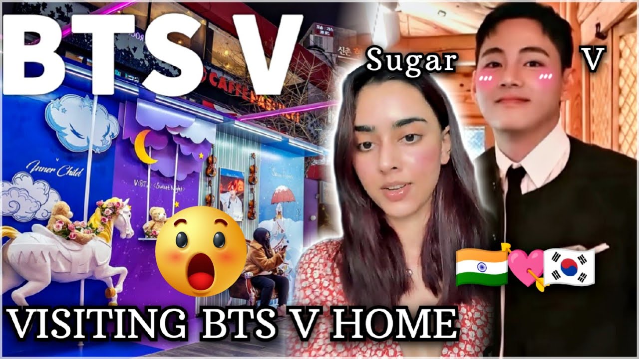 Сакшма навещает Тэхёна дома 🐯🐻| наконец-то в Сеуле 🇰🇷💘🇮🇳 |BtsV и Sugar|#V @viralmax4321