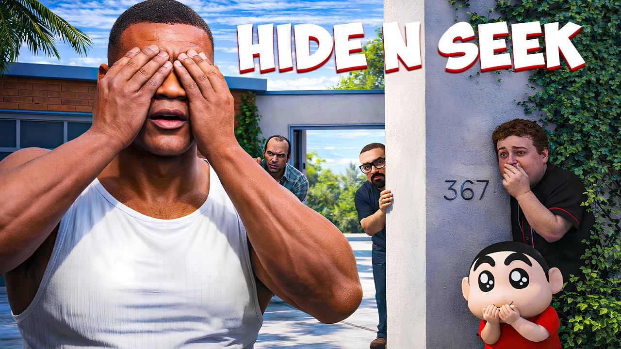 GTA5 : Franklin & Shinchan Play Hide N Seek! Winner Gets $1,000,000 💰😱