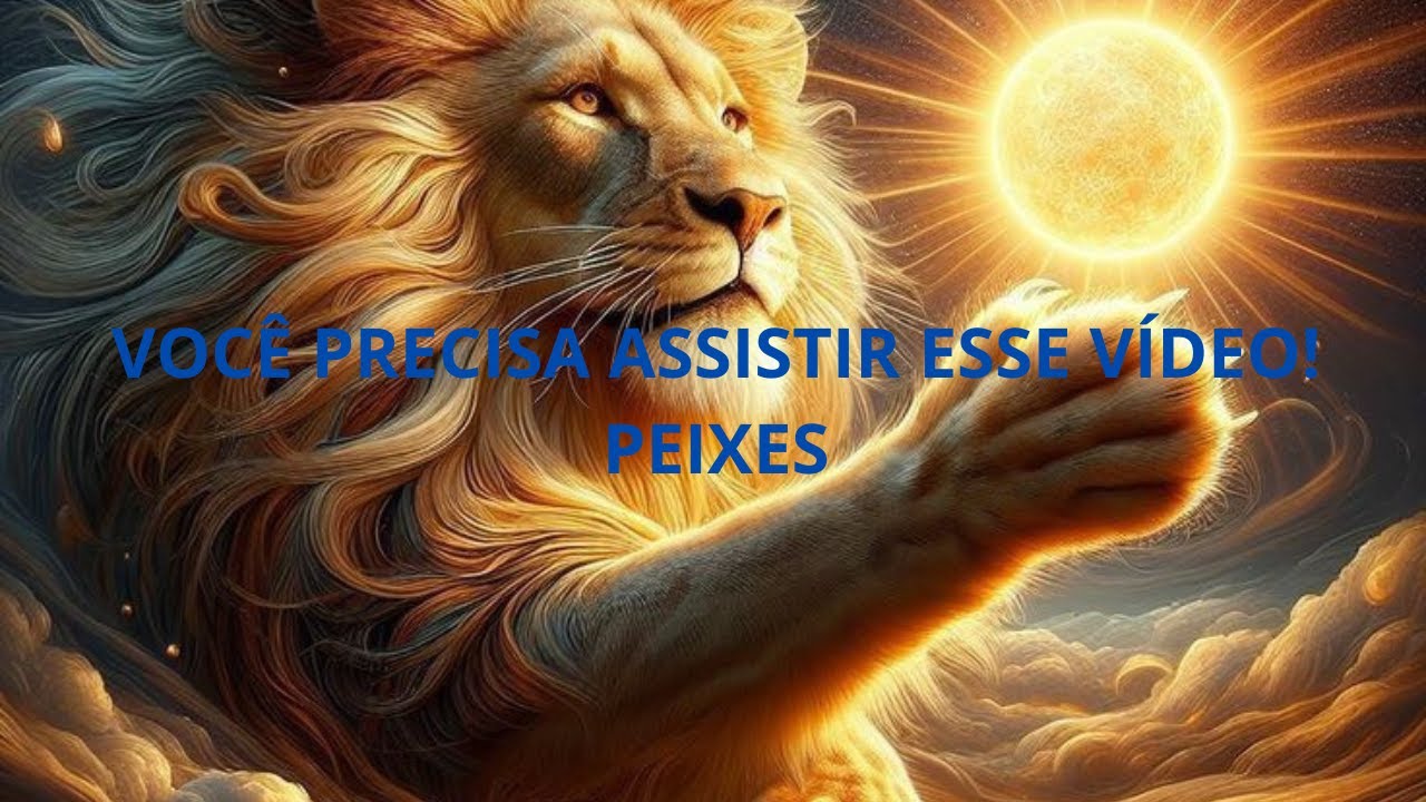 Com grande ação e controle  Peixes você se abre para receber o novo.