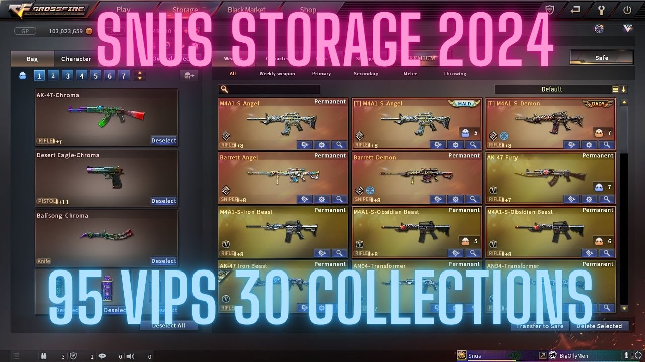 Crossfire storage showcase 2024