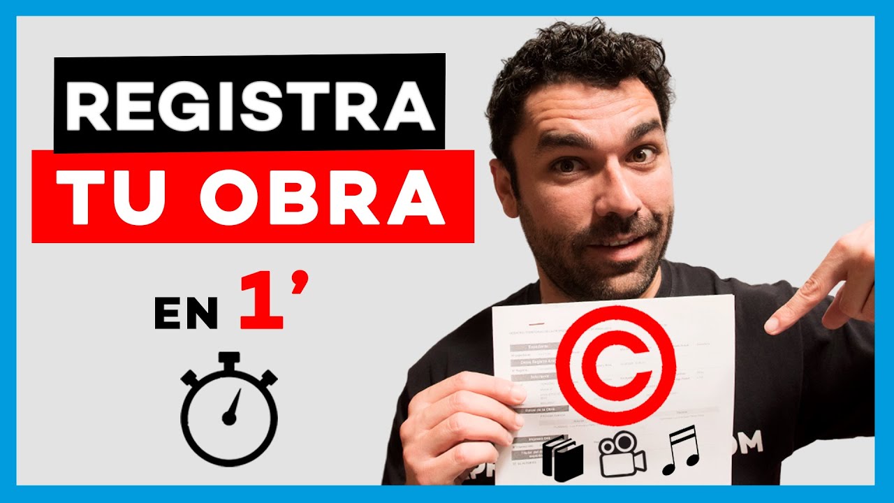Cómo REGISTRAR una OBRA con Copyright ✍️ [Tutorial FÁCIL y RÁPIDO] 🎥