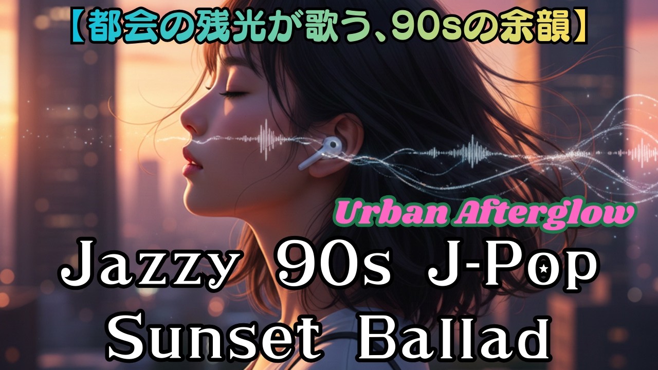 【都会の残光が歌う、90sの余韻】Jazzy 90s J‑Pop Sunset Ballad｜Urban Afterglow